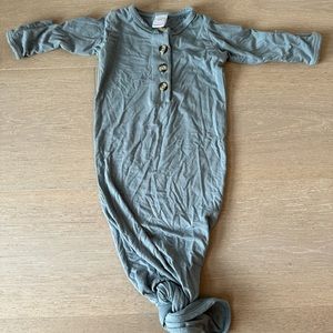 Lou Lou & Company knotted gown- Dusty blue